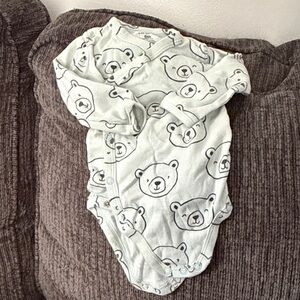Carter's Cream Bear Pattern Bodysuit